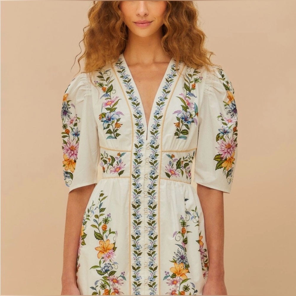 Sweet Bloom Dreamscape Cotton Shirtdress. - SOLD OUT